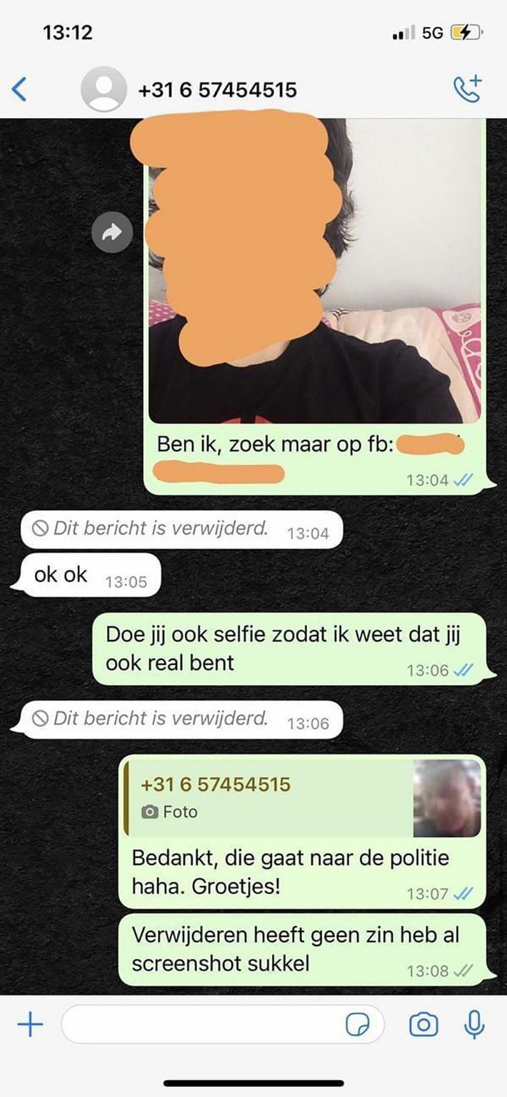 WhatsApp oplichter ruikt meer geld, maar tuint er vol in