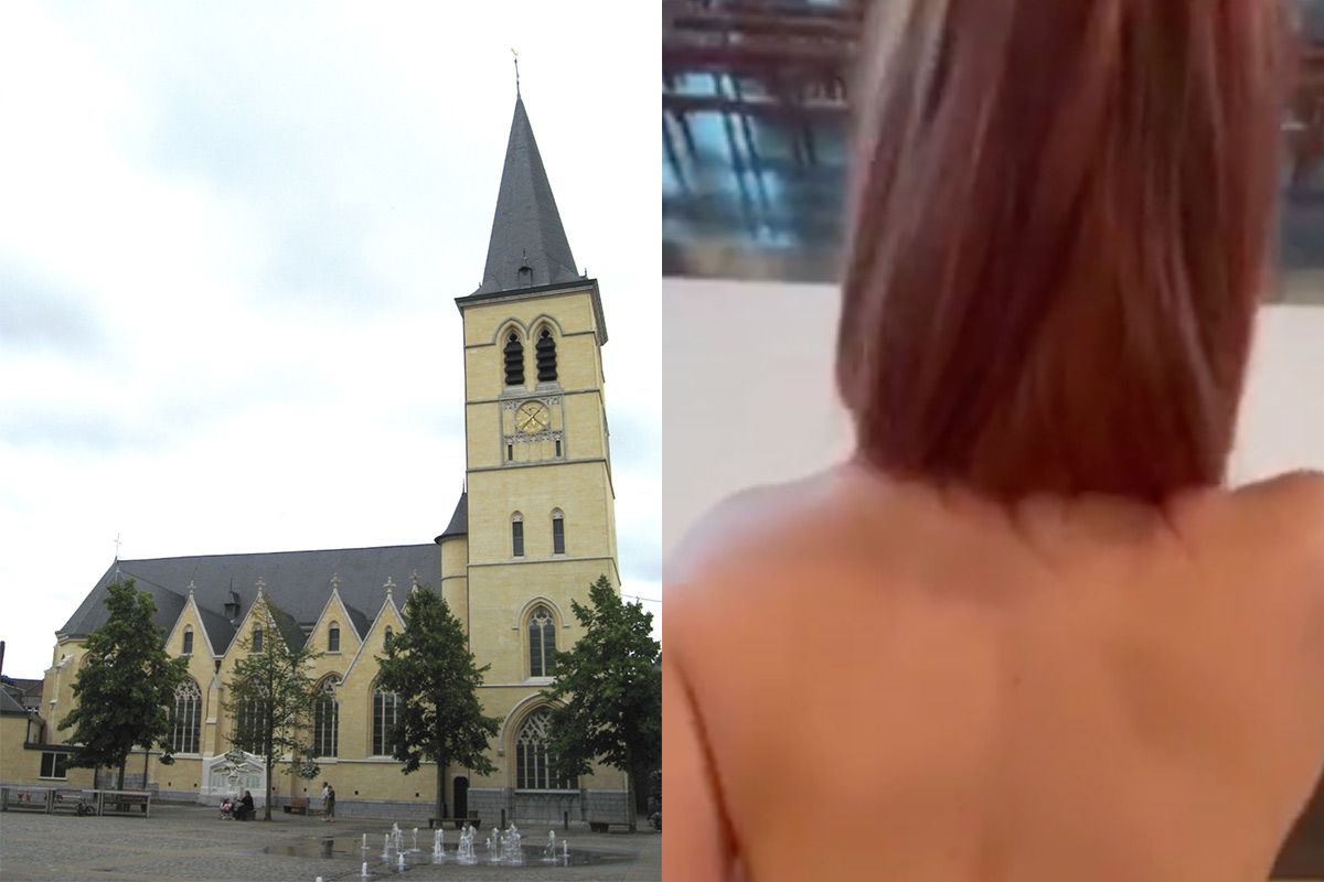 Ophef in Belgie over seksfilmpje dat is opgenomen in de kerk van Bree VK Magazine afbeelding