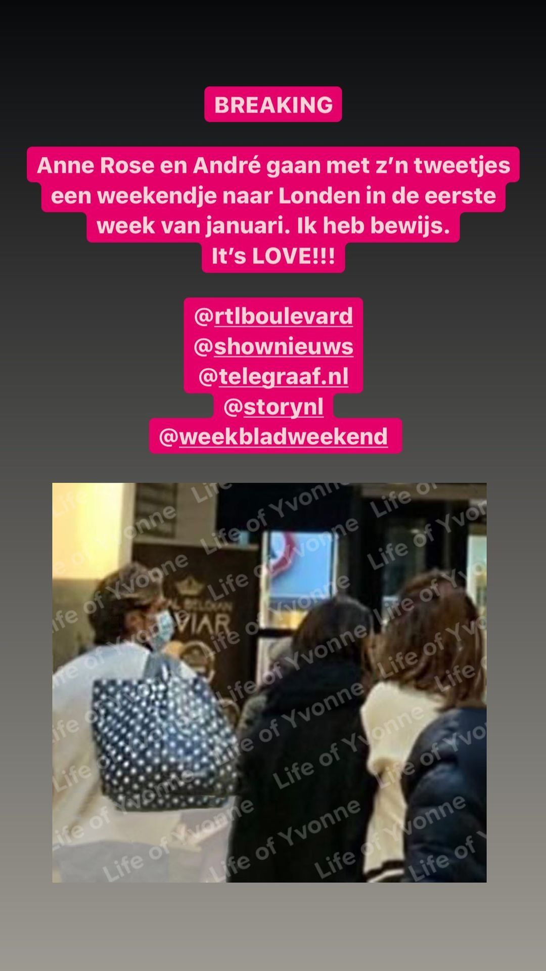 André Hazes jr. lijkt nieuwe dame te hebben en gaat 'Weekendje Londen' met Anne Rose