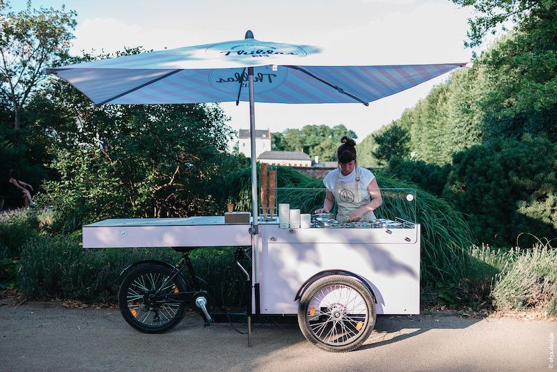 Bar of klein restaurant waar je mee kunt fietsen