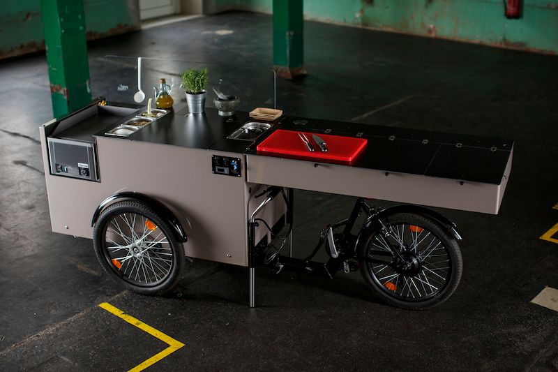 Bar of klein restaurant waar je mee kunt fietsen