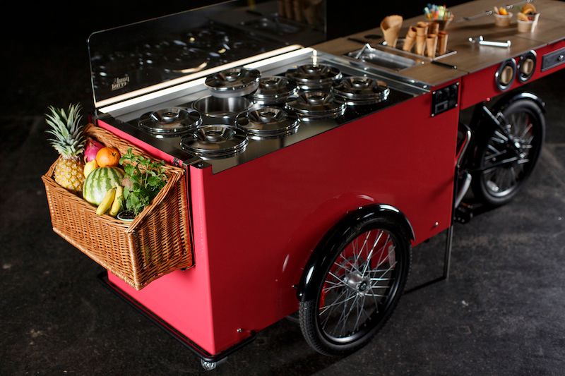 Bar of klein restaurant waar je mee kunt fietsen