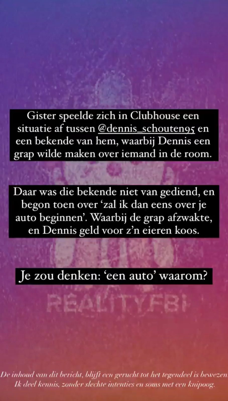 Donaties van Roddelpraat gaan goed: Dennis Schouten schijnt Porsche te hebben gekocht van 84.995 euro