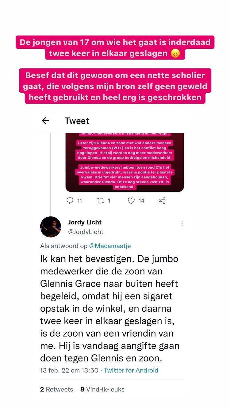 Man man man: Glennis Grace aangehouden na vechten in supermarkt