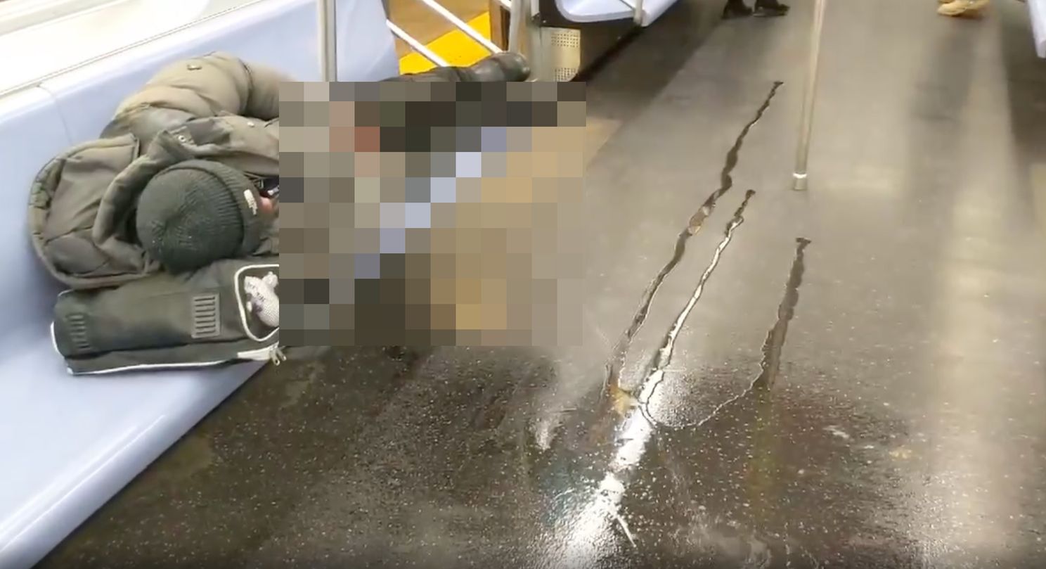 Even lekker urineren in de New York subway