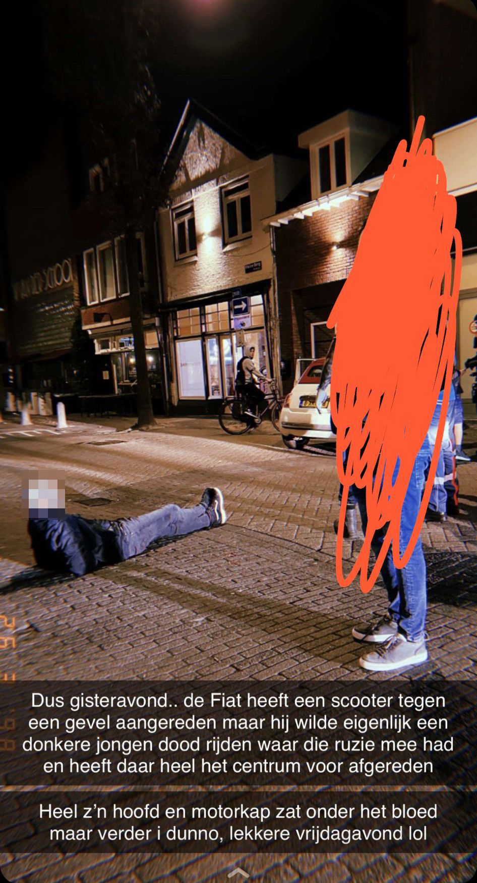 Iemand in Eindhoven is boos en probeert iemand dood te rijden met een Fiat 500