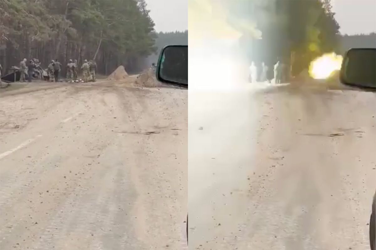 Oekraïense soldaten maken selfie bij verlaten Russische tank en worden beschoten door eigen leger