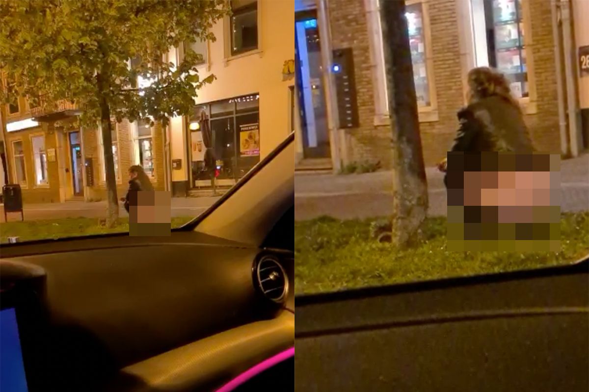 Stay Classy Arnhem: Vrouw watert gewoon af bij taxistandplaats
