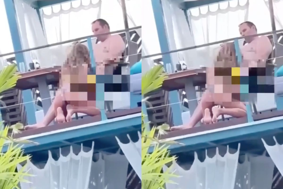Koppel iets te frivool tijdens bezoek aan beachclub in Odessa