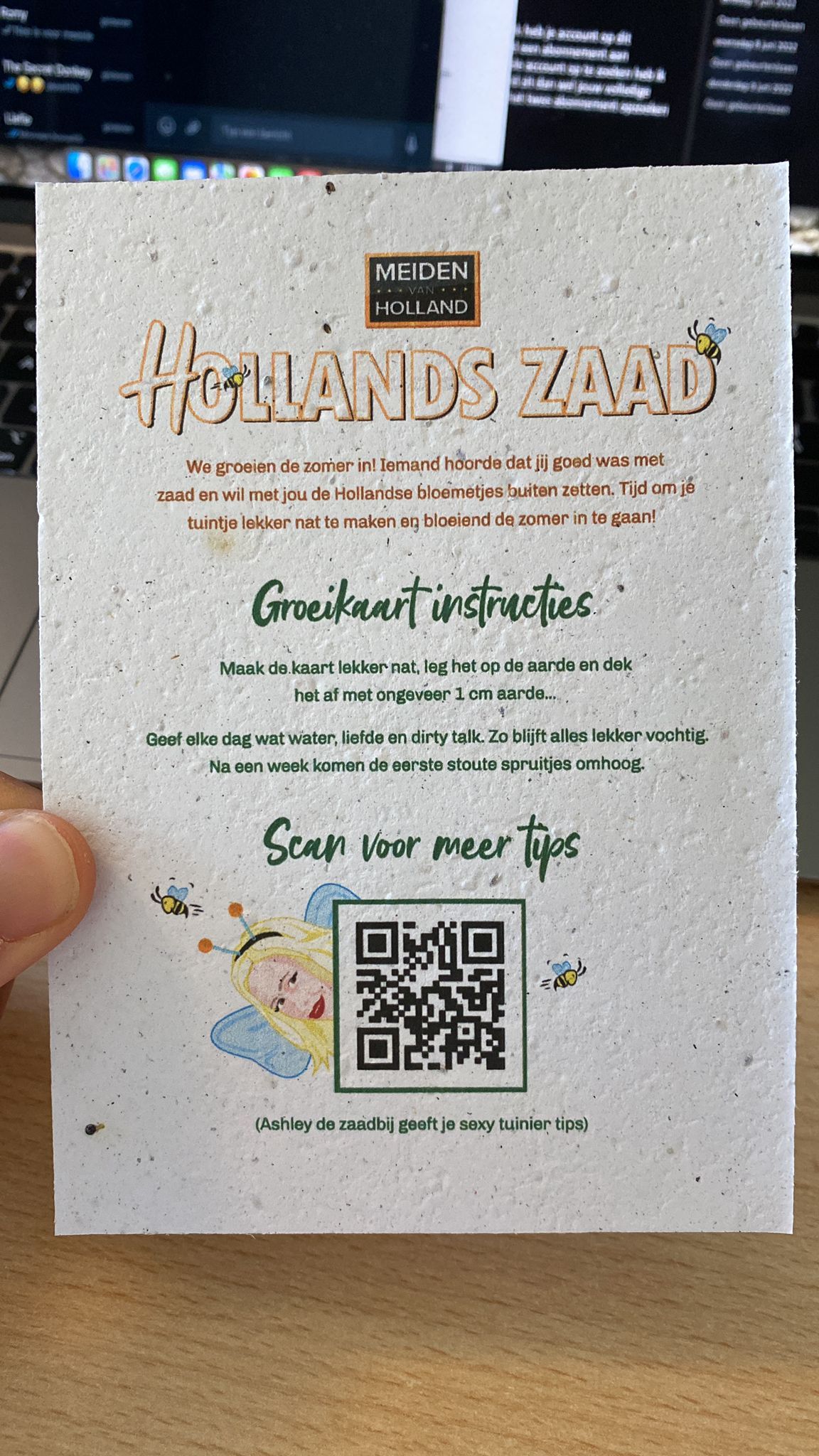 LOL! Verstuur een portie Hollands zaad per post om de stoute bloemetjes buiten te zetten