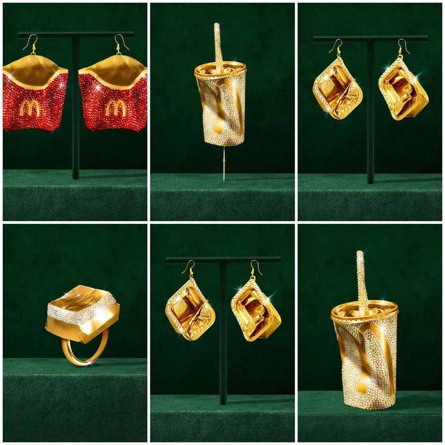 Litter & Glamour: McDonald’s komt met gouden sieraden van afval