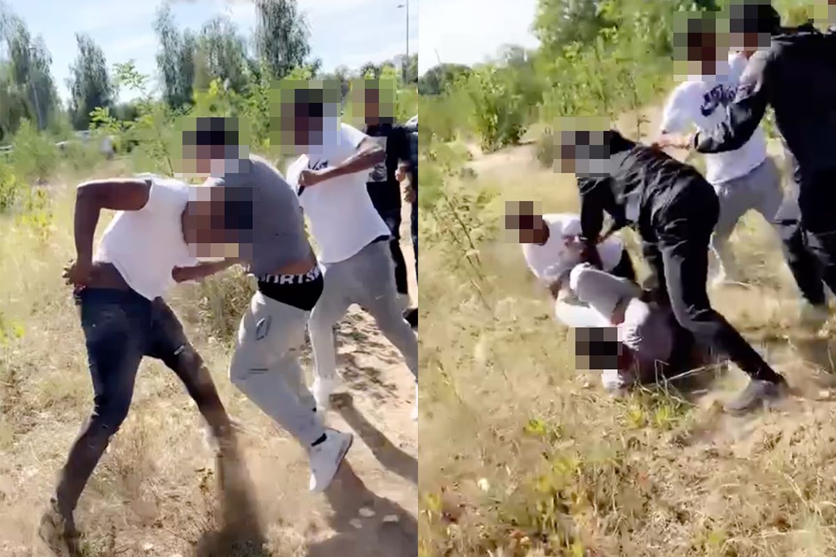 Beelden steekpartij na ruzie bij school in Hilversum gaan rond op social media