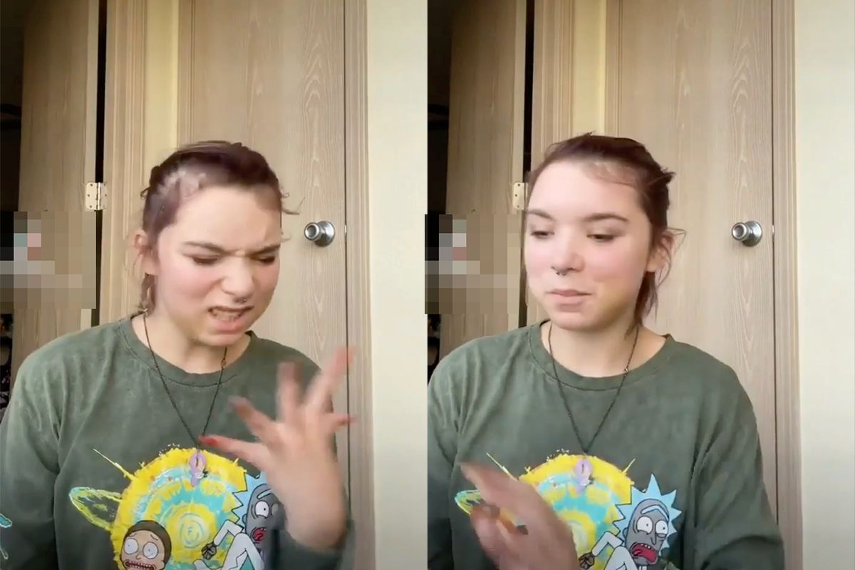 Haleigh Dawn kan maar beter geen Tik Tok video's met een mes maken