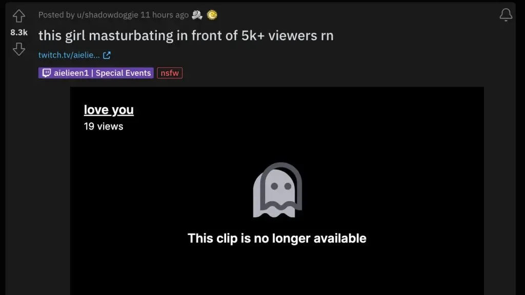 Aielieen1 van Twitch gebanned nadat expliciete stream viraal gaat