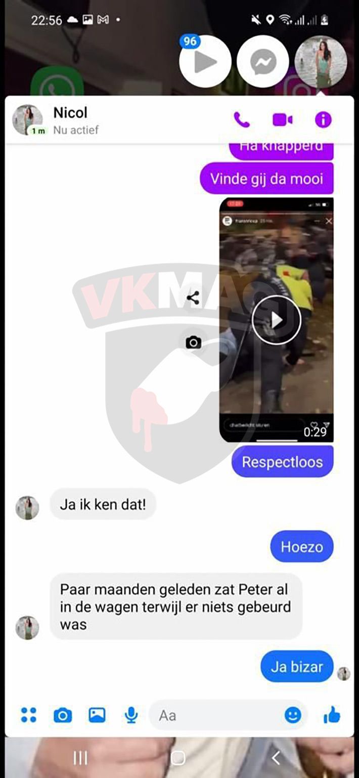 Chatgesprekken met naaktfoto's gelekt van Nicol Kremers, vriendin Peter 'Massa is Kassa' Gillis