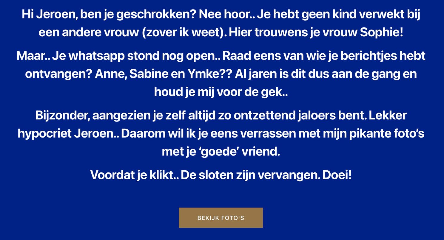 Dame heeft wilde nacht gehad met ene 'Jeroen' en zoekt hem nu