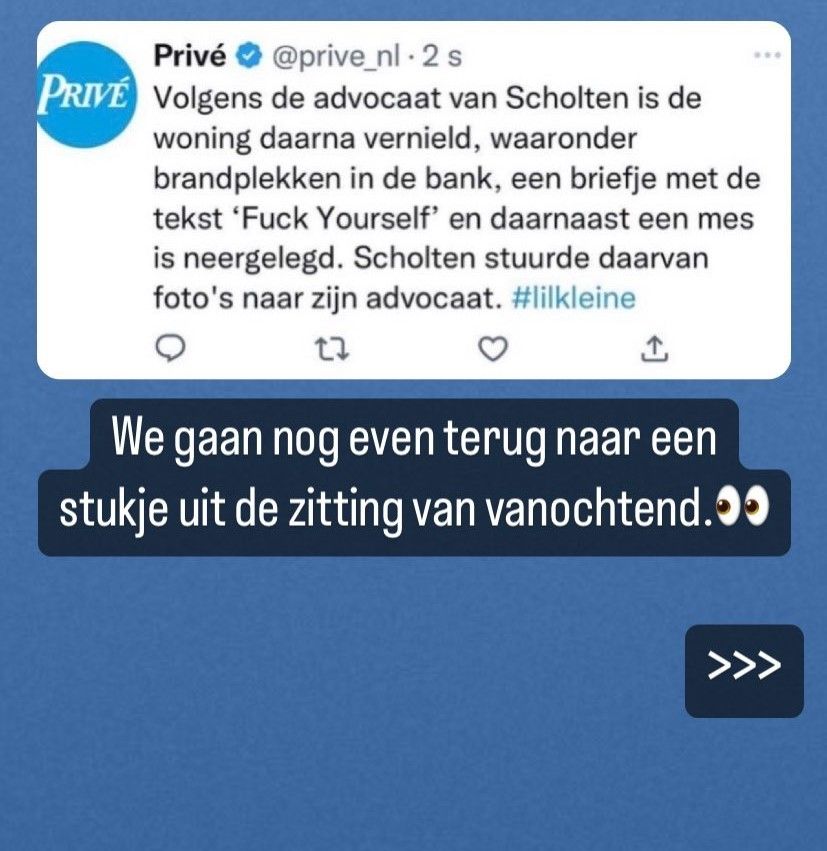 Foto gelekt van briefje en mes wat Jaimie Vaes voor Lil Kleine in huis had achtergelaten