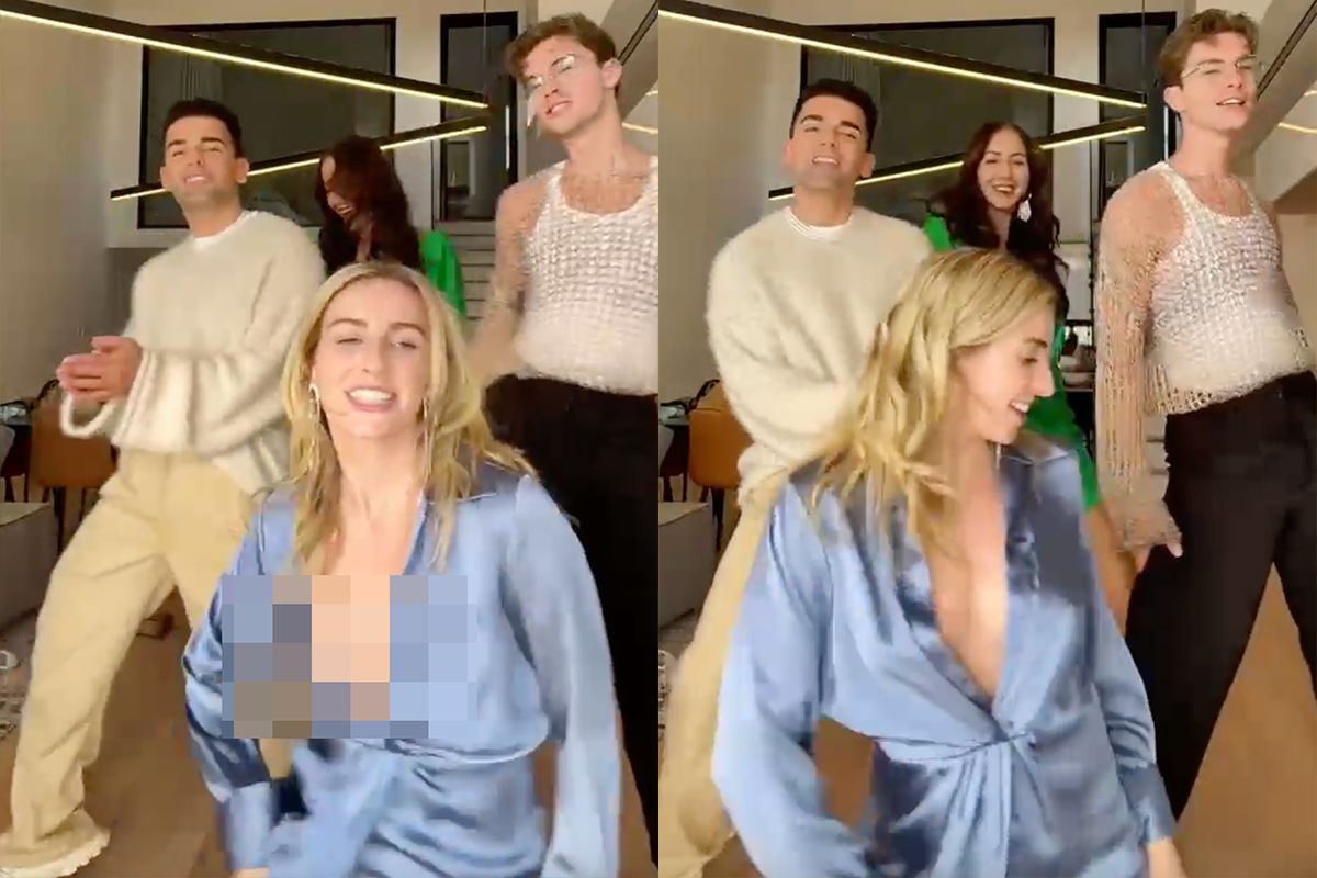 Iris Enthoven heeft ze los in de tas en enorm veel vertrouwen in jurkje