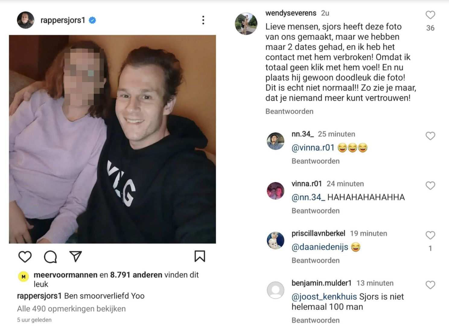 Rapper Sjors weer aan de vrouw, maar nieuwe vriendin ontkent en doet  aangifte | VK Magazine