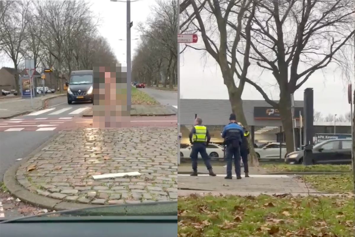 Ondertussen in Rotterdam: Verwarde man loopt in geboortekostuum rond