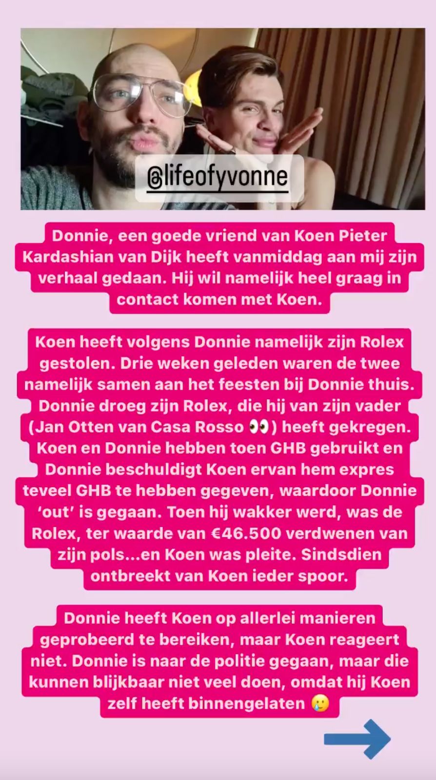Wait what: Koen Pieter van Dijk aka Koen Kardashian zou Rolex hebben gestolen van vriend