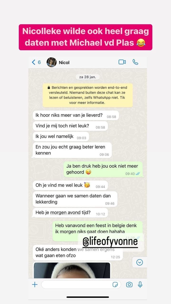 Michael van der Plas, de ex van Barbie, reageert op daten met Nicol Kremers