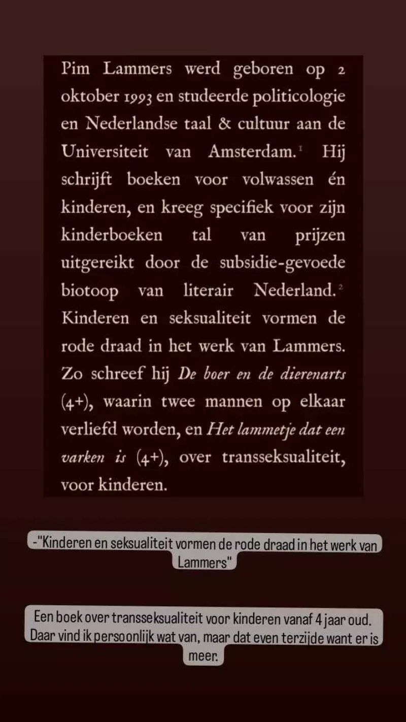 Ophef over schrijver gedicht Kinderboekenweek Pim Lammers door zeer dubieuze teksten