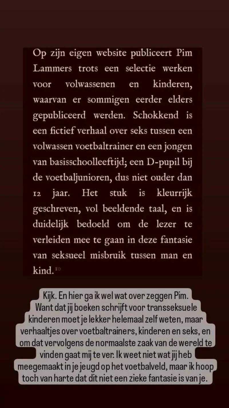 Ophef over schrijver gedicht Kinderboekenweek Pim Lammers door zeer dubieuze teksten