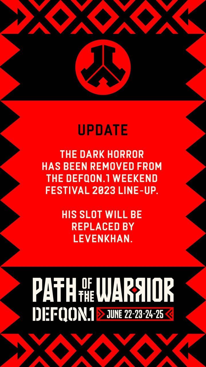 Defqon.1 haalt 'The Dark Horror' van line up vanwege grensoverschrijdend gedrag