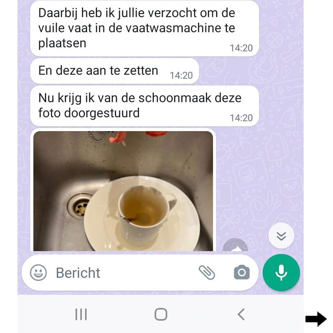 Airbnb-host helemaal door het lint wegens kop en schotel in de wasbak