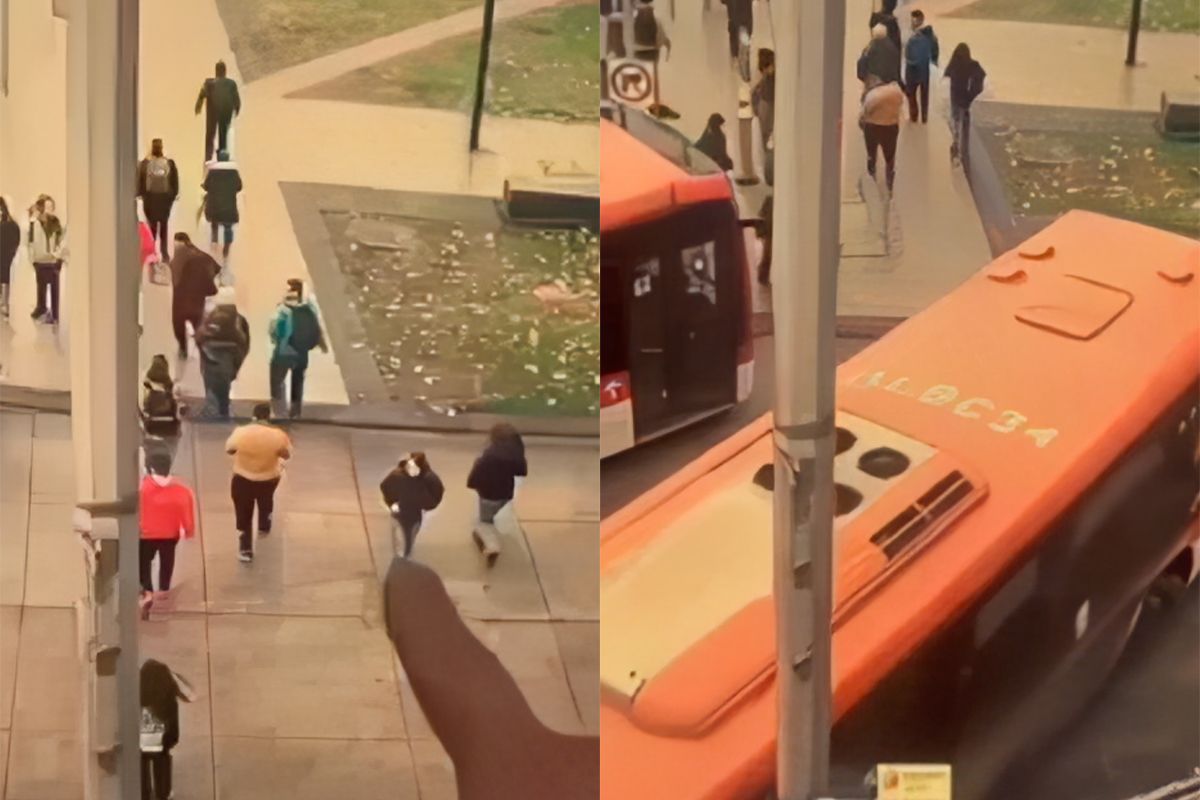 Vrouw verliest haar hoofd tussen bus en paal in Chili