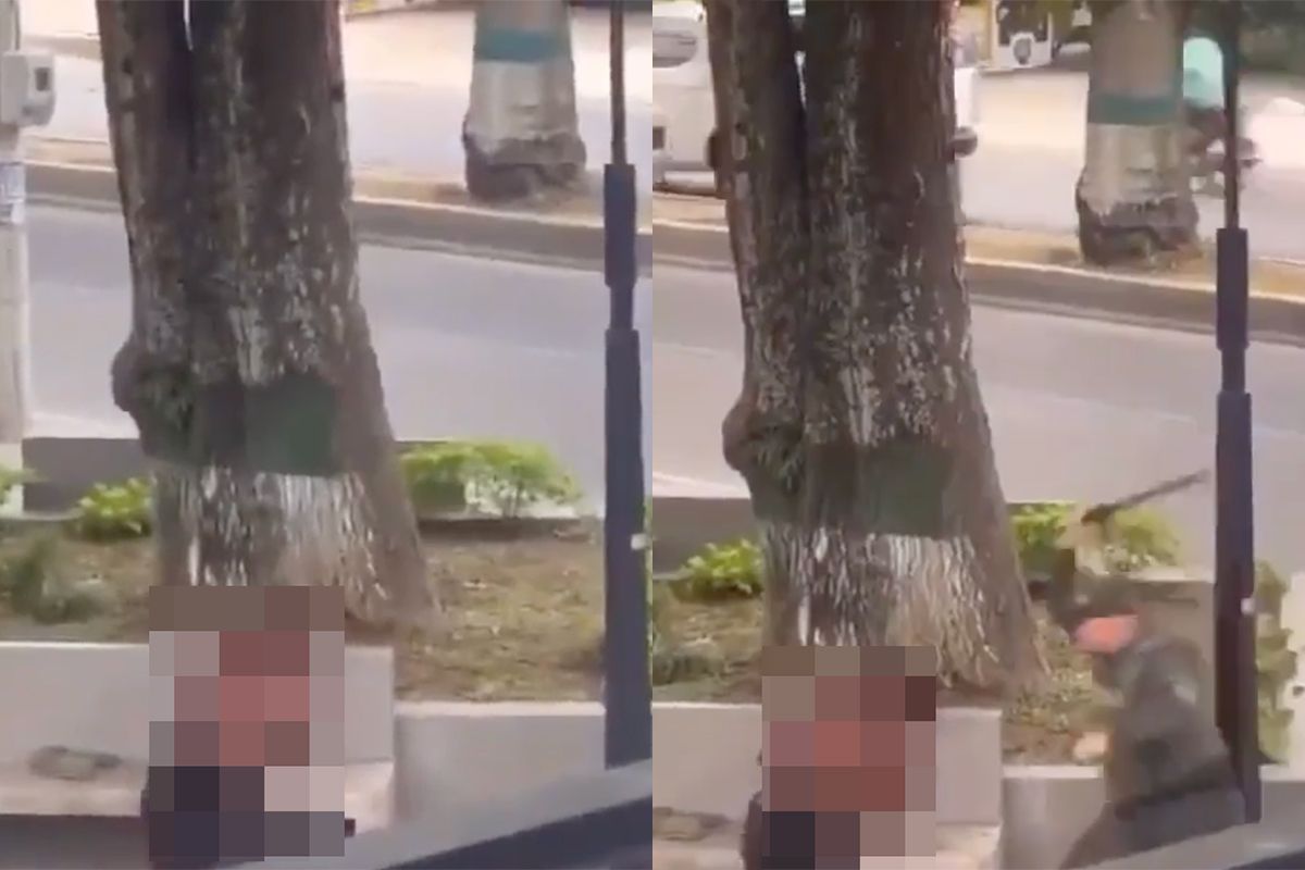 Agent laat even merken dat met jezelf spelen niet op straat kan