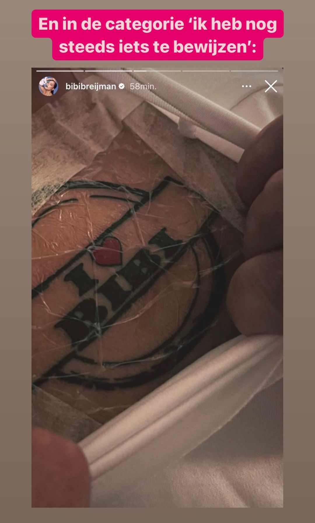 Waylon heeft nog steeds iets te bewijzen en zet tatoeage van Bibi Breijman