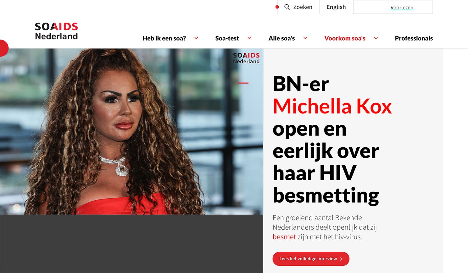 picture vk michella kox heeft last van een stalker en deze zegt dat ze besmet met hiv is
