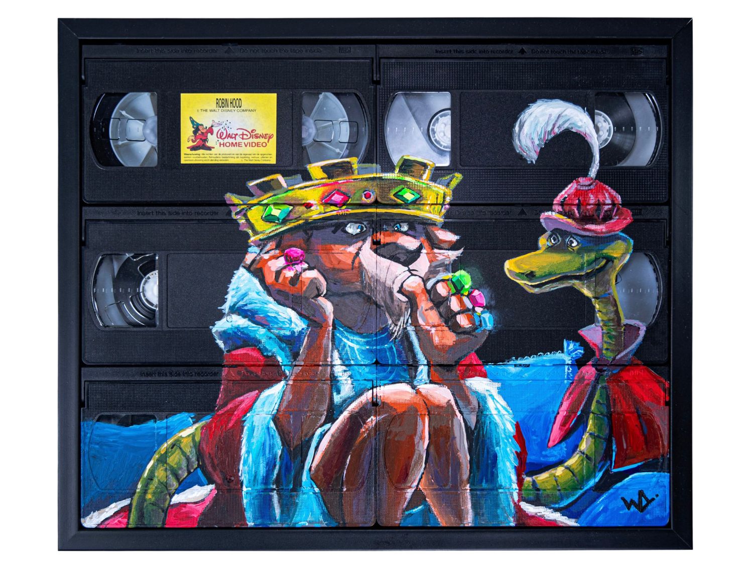 Wesley voorziet oude VHS banden van hele coole kunst