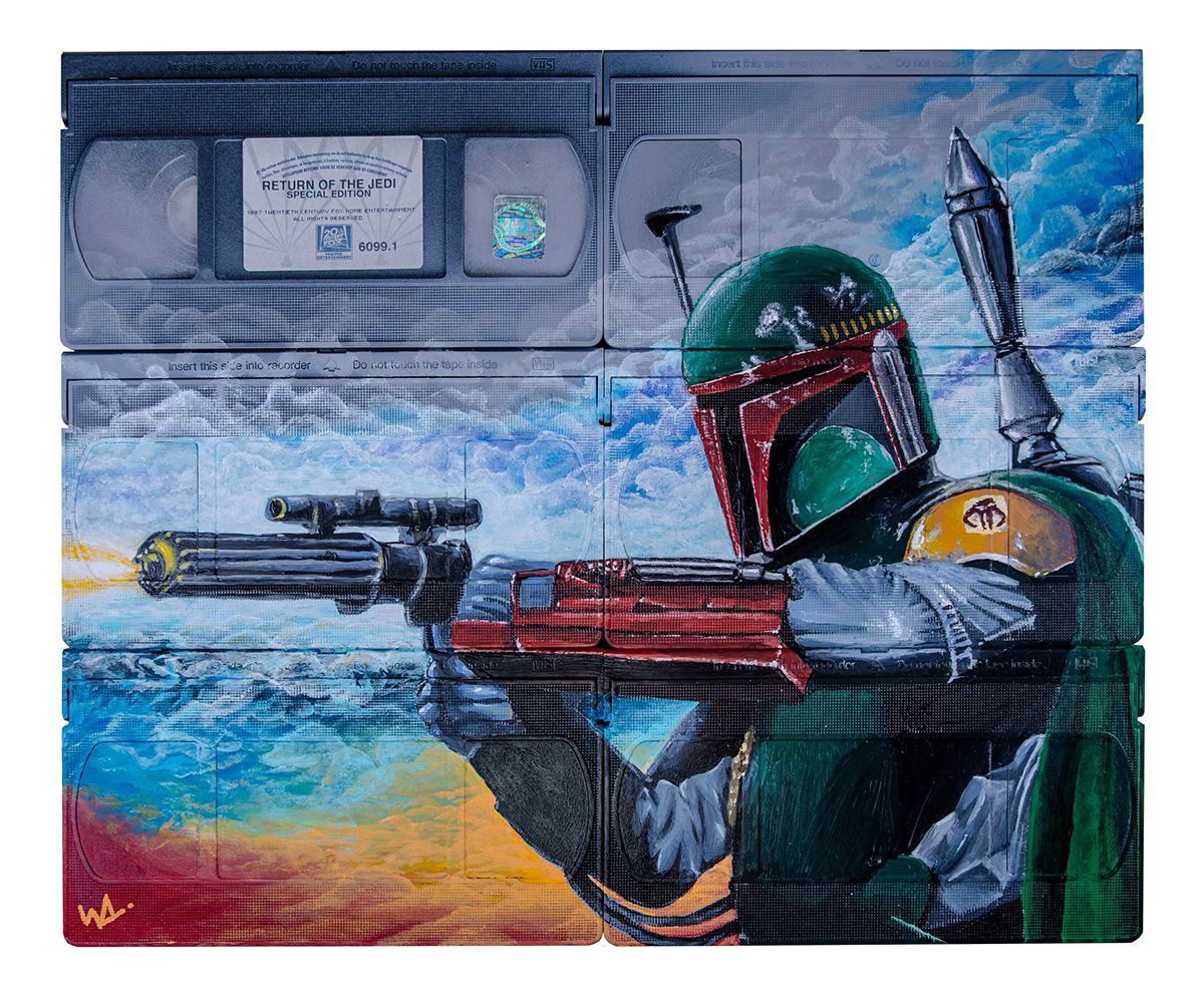 Wesley voorziet oude VHS banden van hele coole kunst