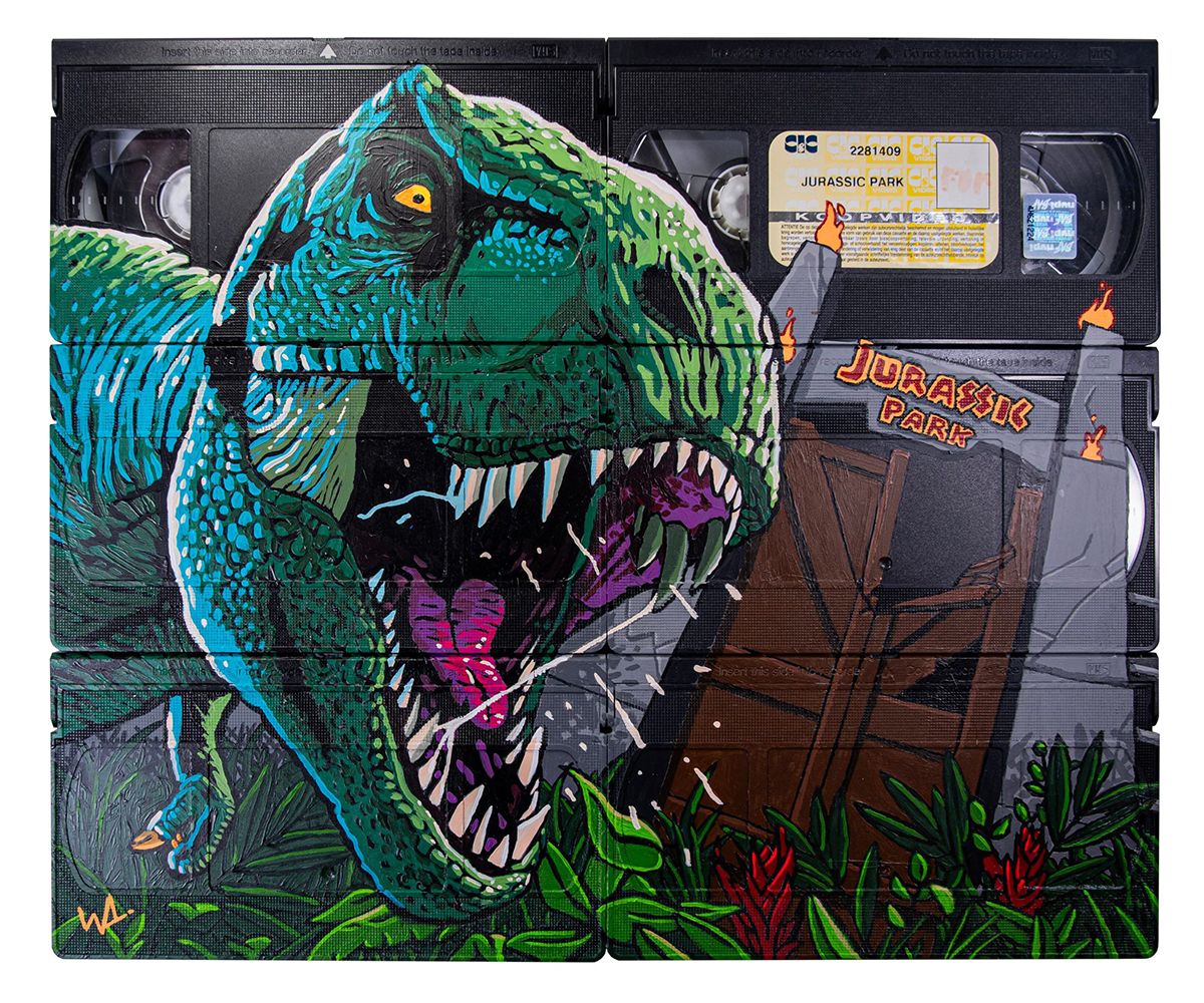 Wesley voorziet oude VHS banden van hele coole kunst