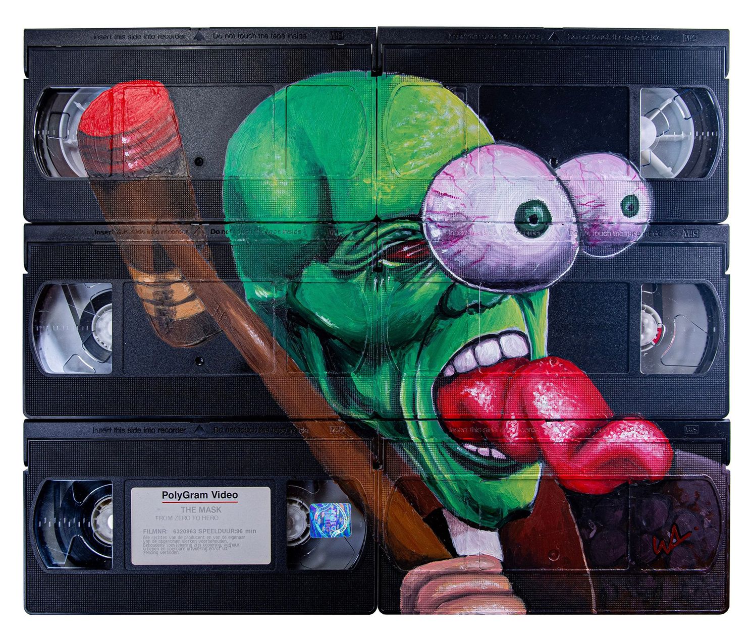 Wesley voorziet oude VHS banden van hele coole kunst