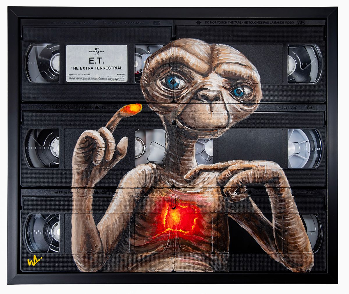 Wesley voorziet oude VHS banden van hele coole kunst