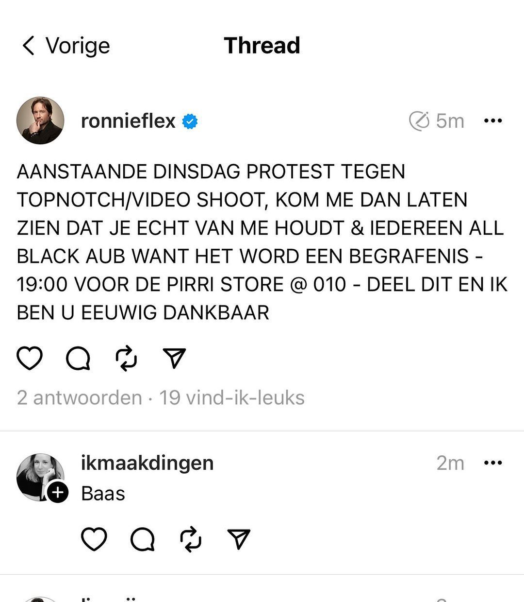 How Can I Make This About Me: Ronnie Flex roept op tot protest tegen platenlabel Top Notch