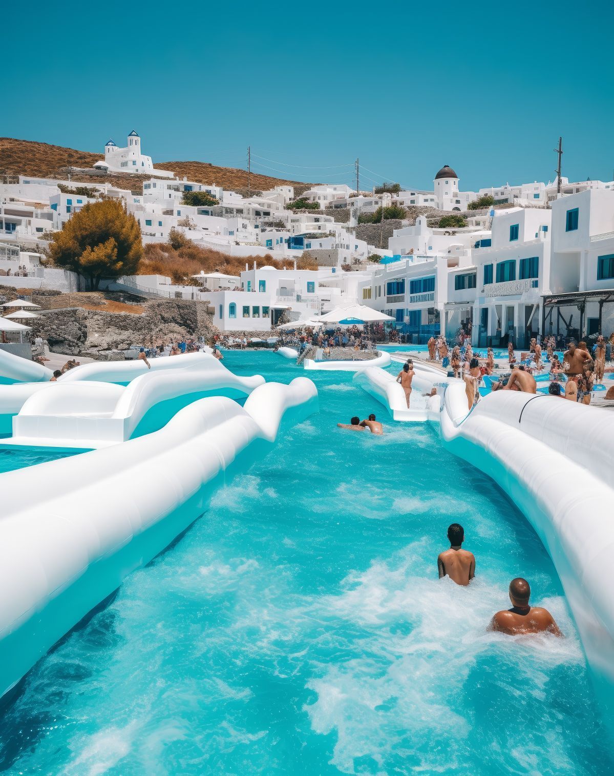 Mensen denken dat AI foto echt is en nu wil iedereen op vakantie naar Santorini in Griekenland