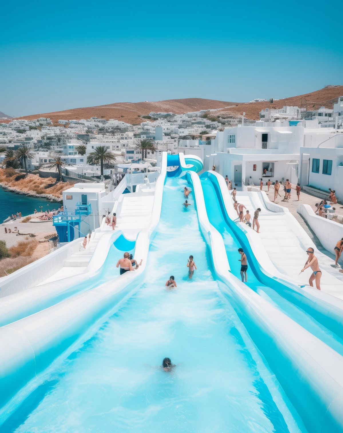 Mensen denken dat AI foto echt is en nu wil iedereen op vakantie naar Santorini in Griekenland