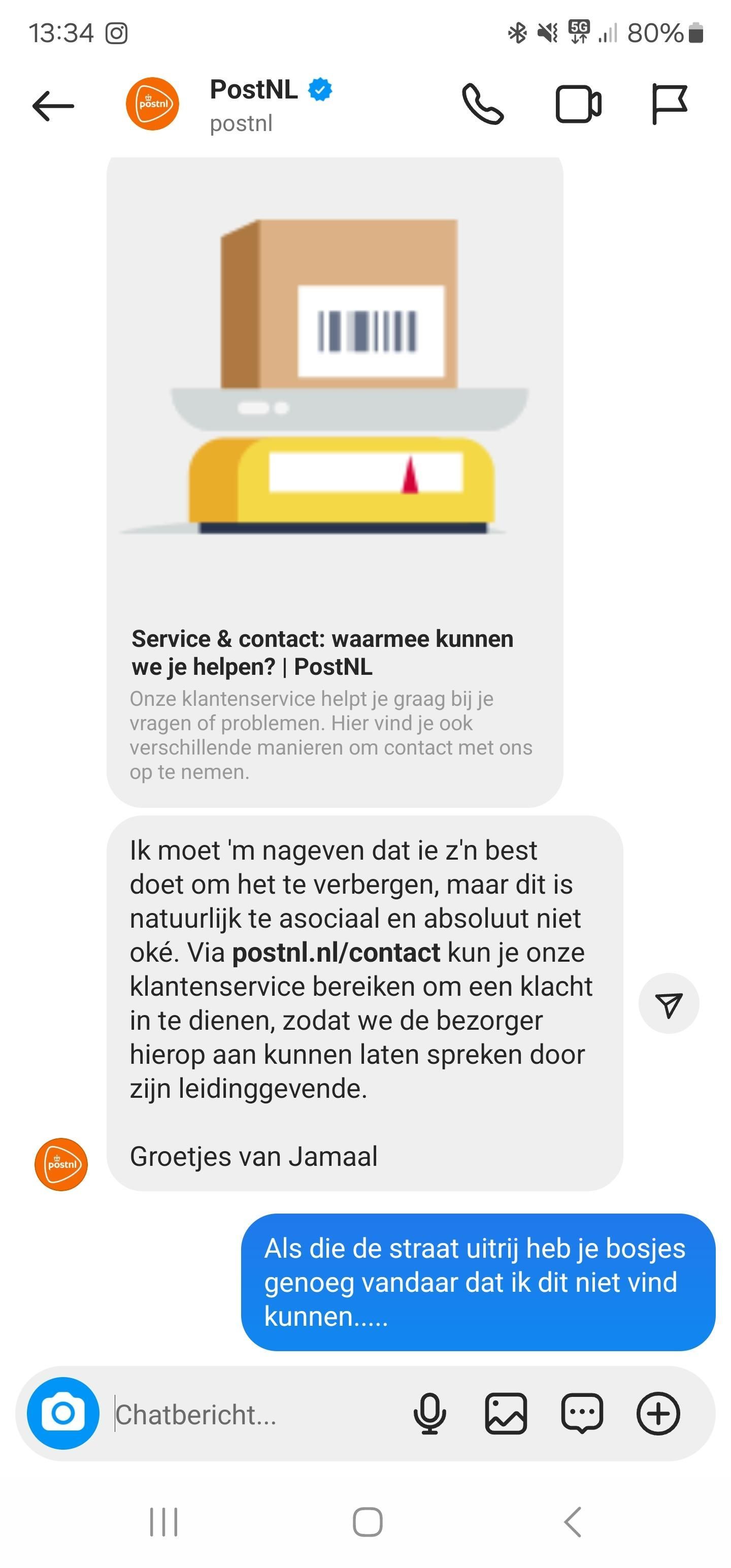 Eh meneer de bezorger, wildplassen op straat is niet heel erg netjes