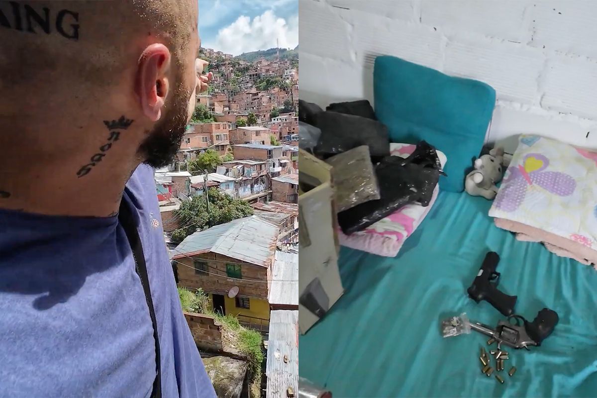 Ghetto-YouTuber Spanian brengt bezoek aan wijk waar bendes de baas zijn in Medellin