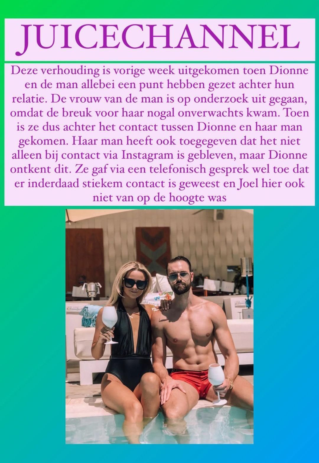 Dionne, vriendin van Joel Beukers, gaat voor goud met getrouwde man uit het dorp