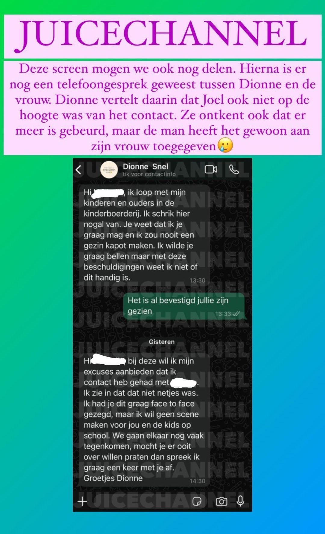 Dionne, vriendin van Joel Beukers, gaat voor goud met getrouwde man uit het dorp