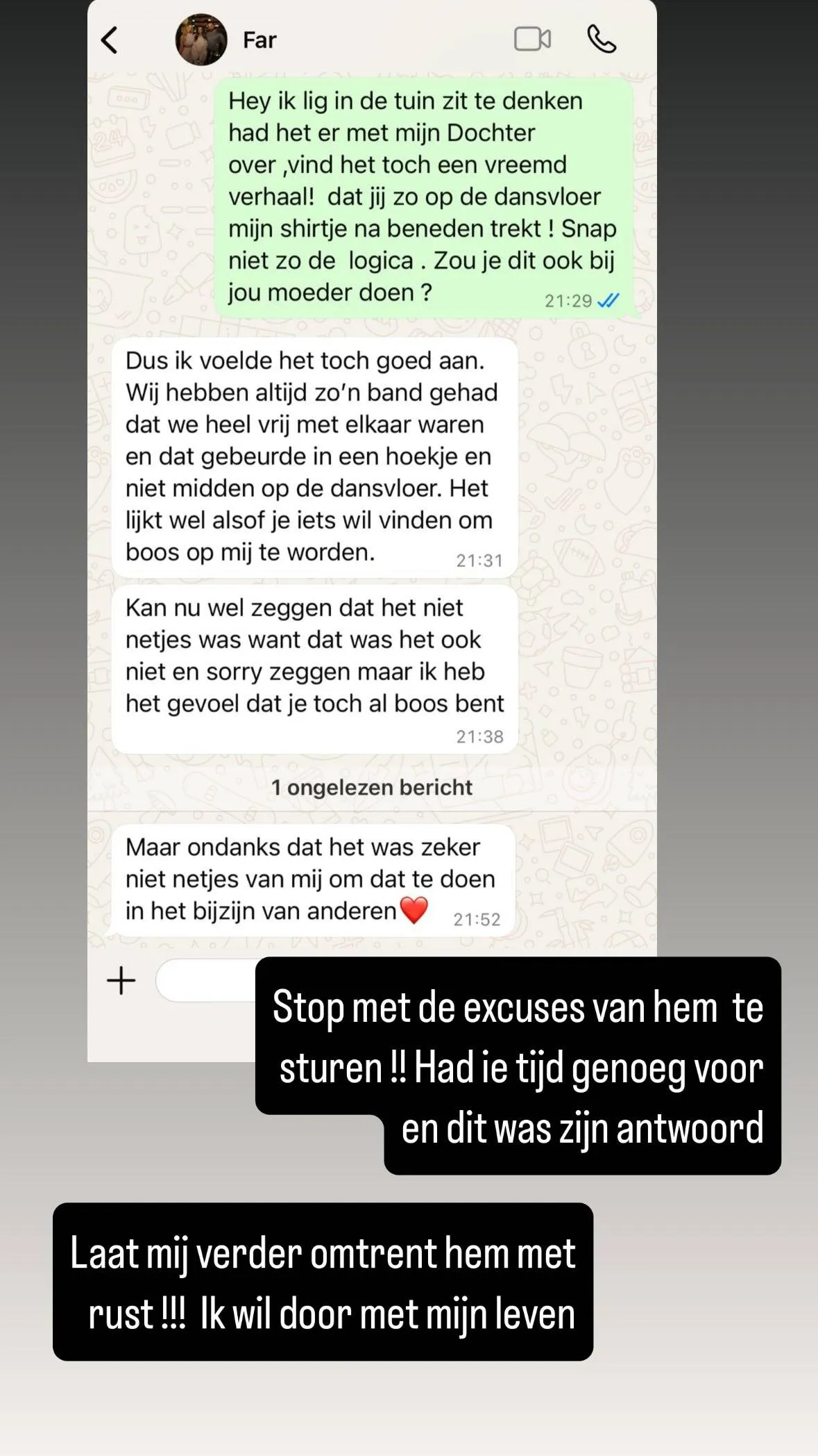 Farja Farvardin aka 'Fawry Not Sawry' zegt sorry voor naar beneden trekken topje Michella Kox