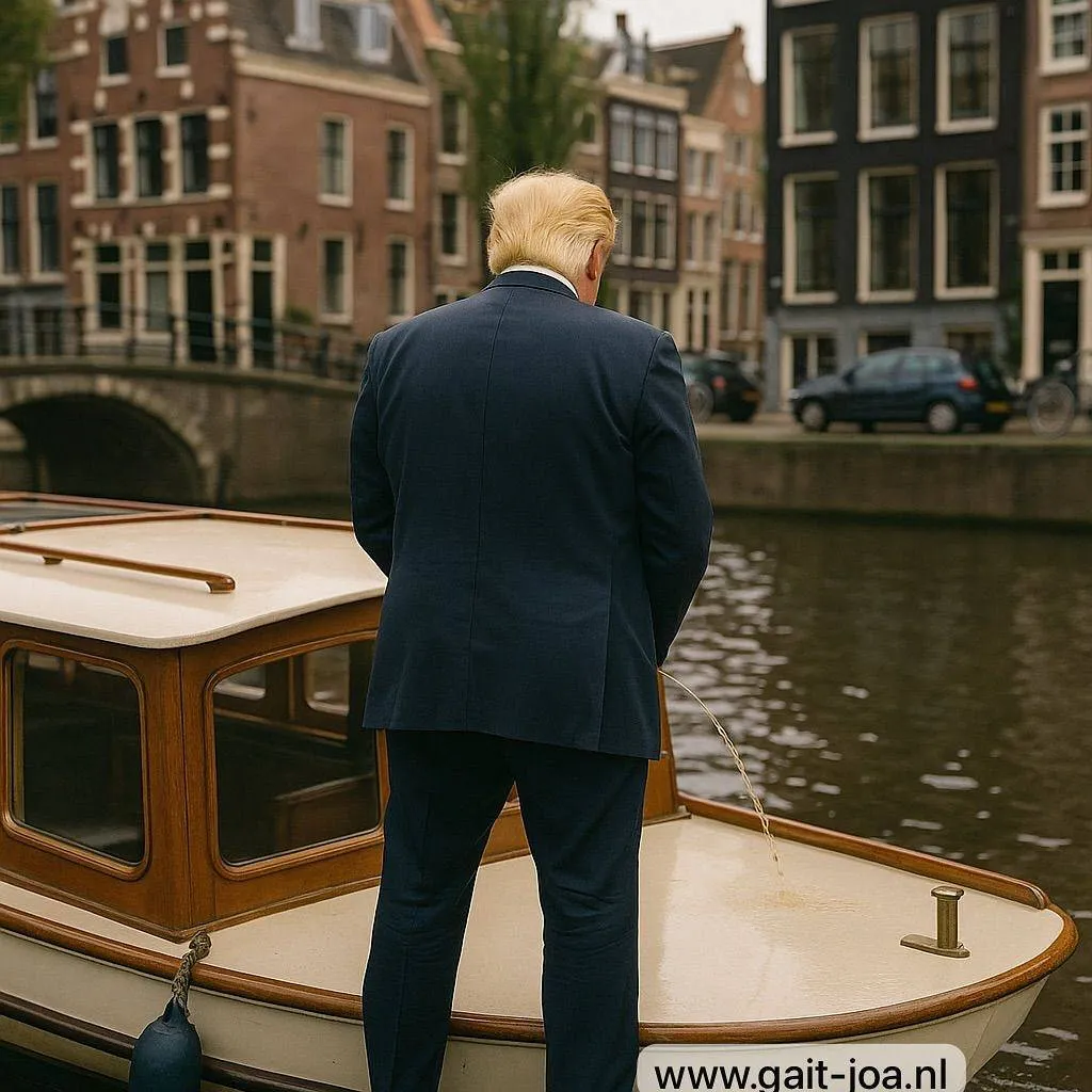 Het internet gaat helemaal los dat Donald Trump in Nederland is: de leukste plaatjes