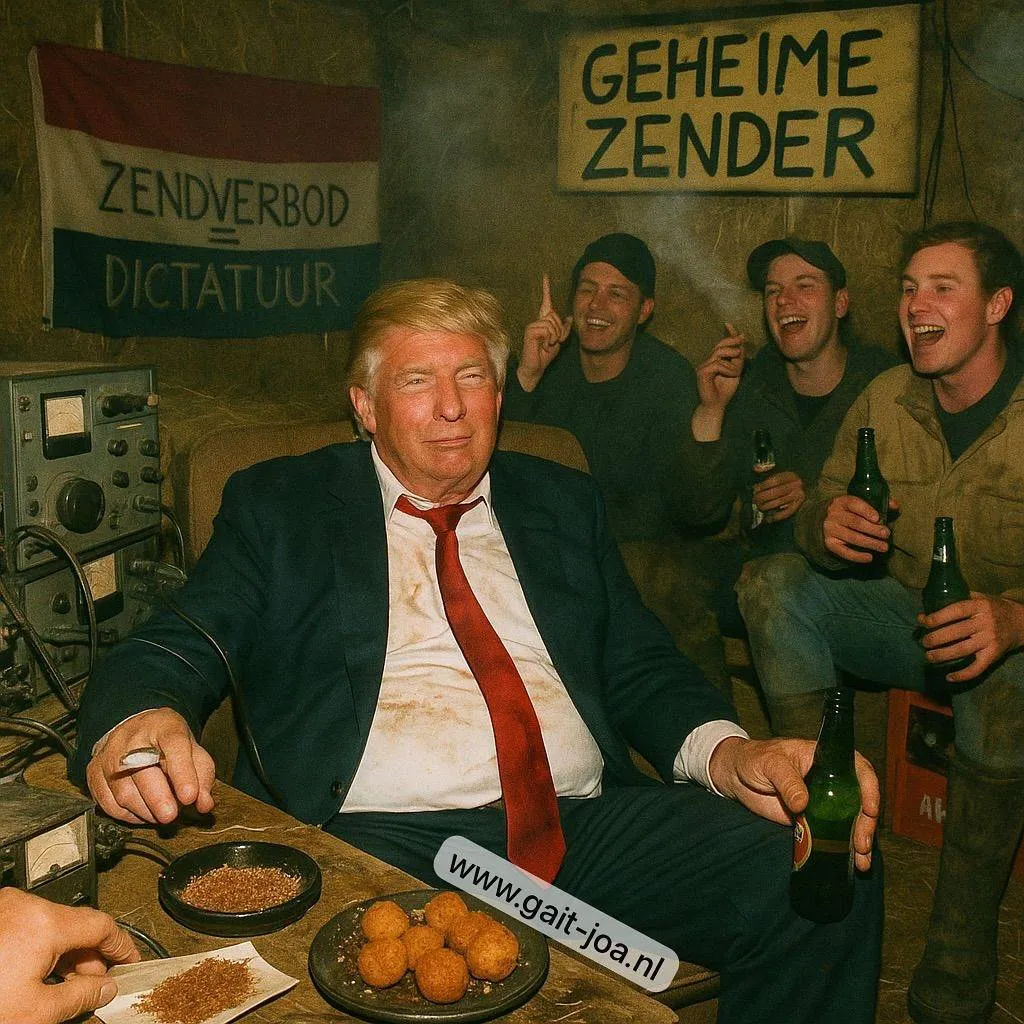 Het internet gaat helemaal los dat Donald Trump in Nederland is: de leukste plaatjes