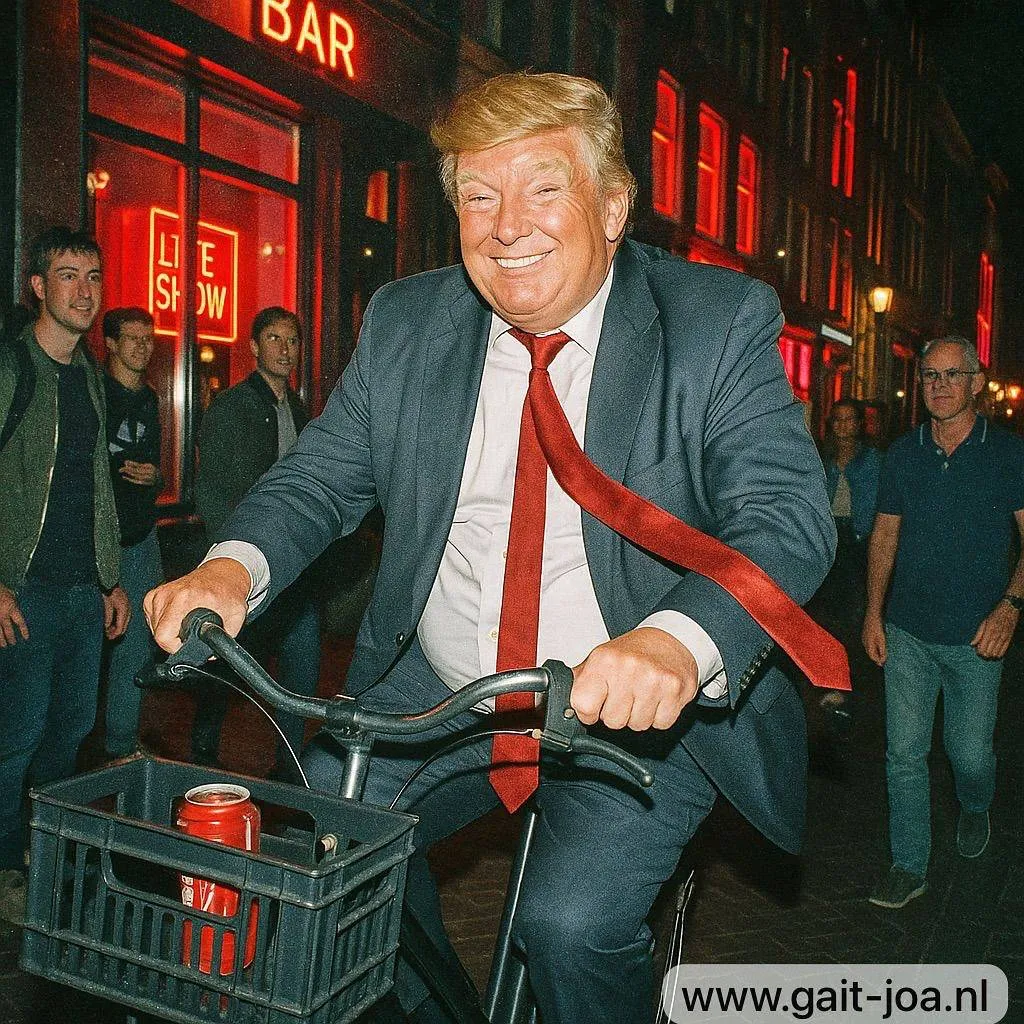 Het internet gaat helemaal los dat Donald Trump in Nederland is: de leukste plaatjes